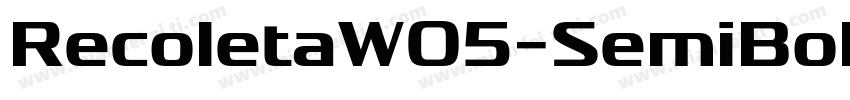 RecoletaW05-SemiBold Regular字体转换